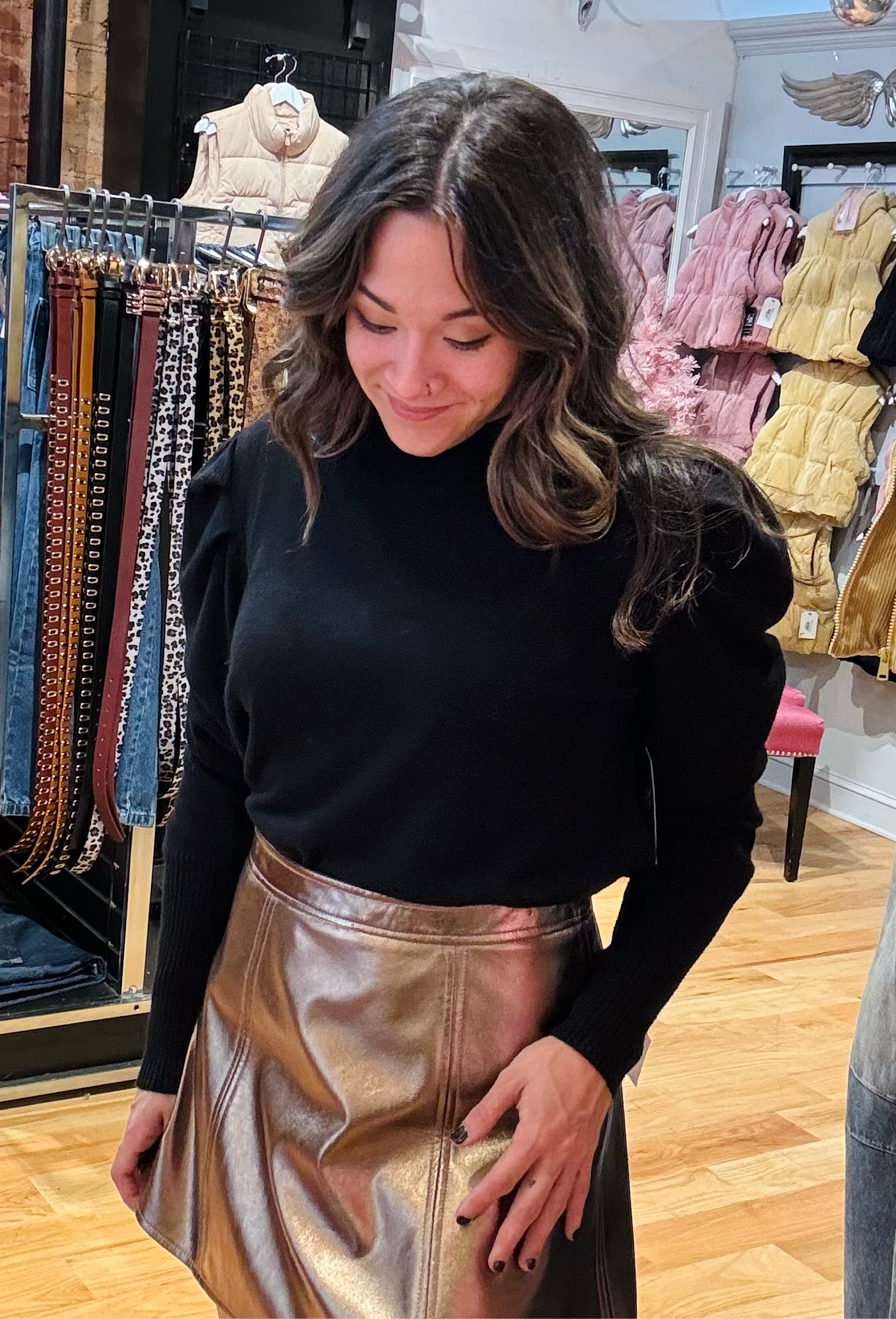 Maglione dolcevita nero