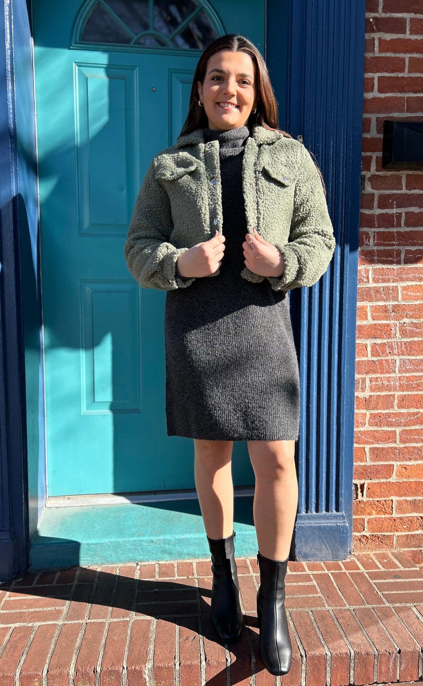 Wishing On Winter Knit Sweater Dress