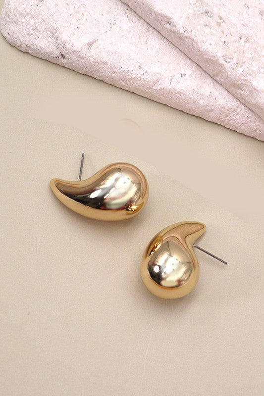 Gold Doorknocker Earrings