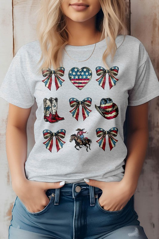 Maglietta grafica Cowgirl 4th of July Coquette Western