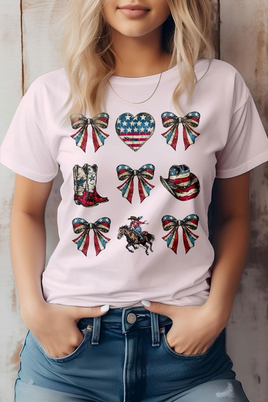 Maglietta grafica Cowgirl 4th of July Coquette Western