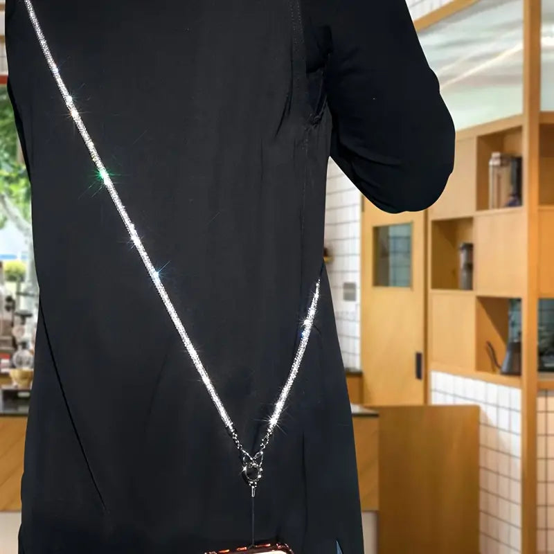 Silver Sparkle Cellphone Lanyard