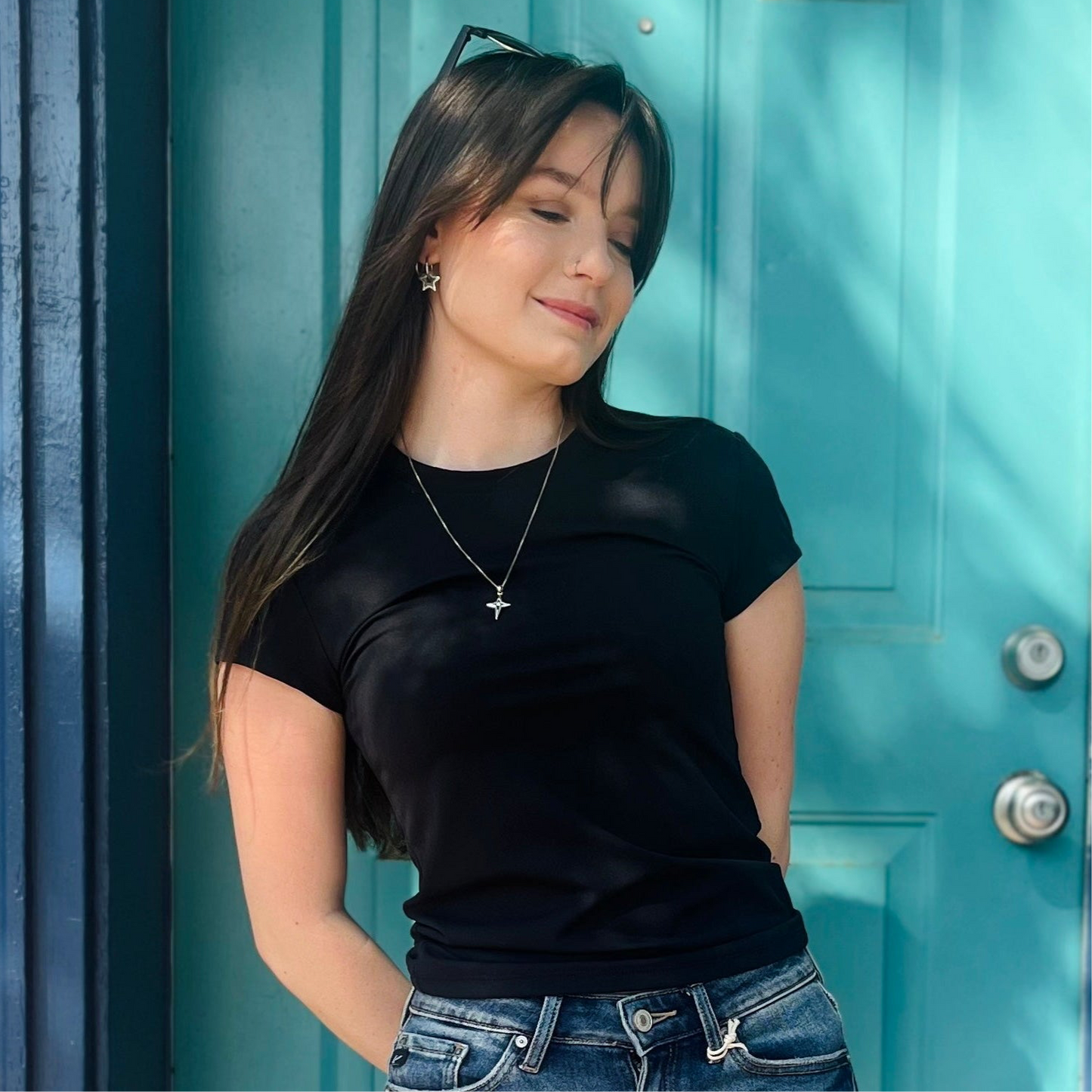 LUX Basically Effortless Short Sleeve Top