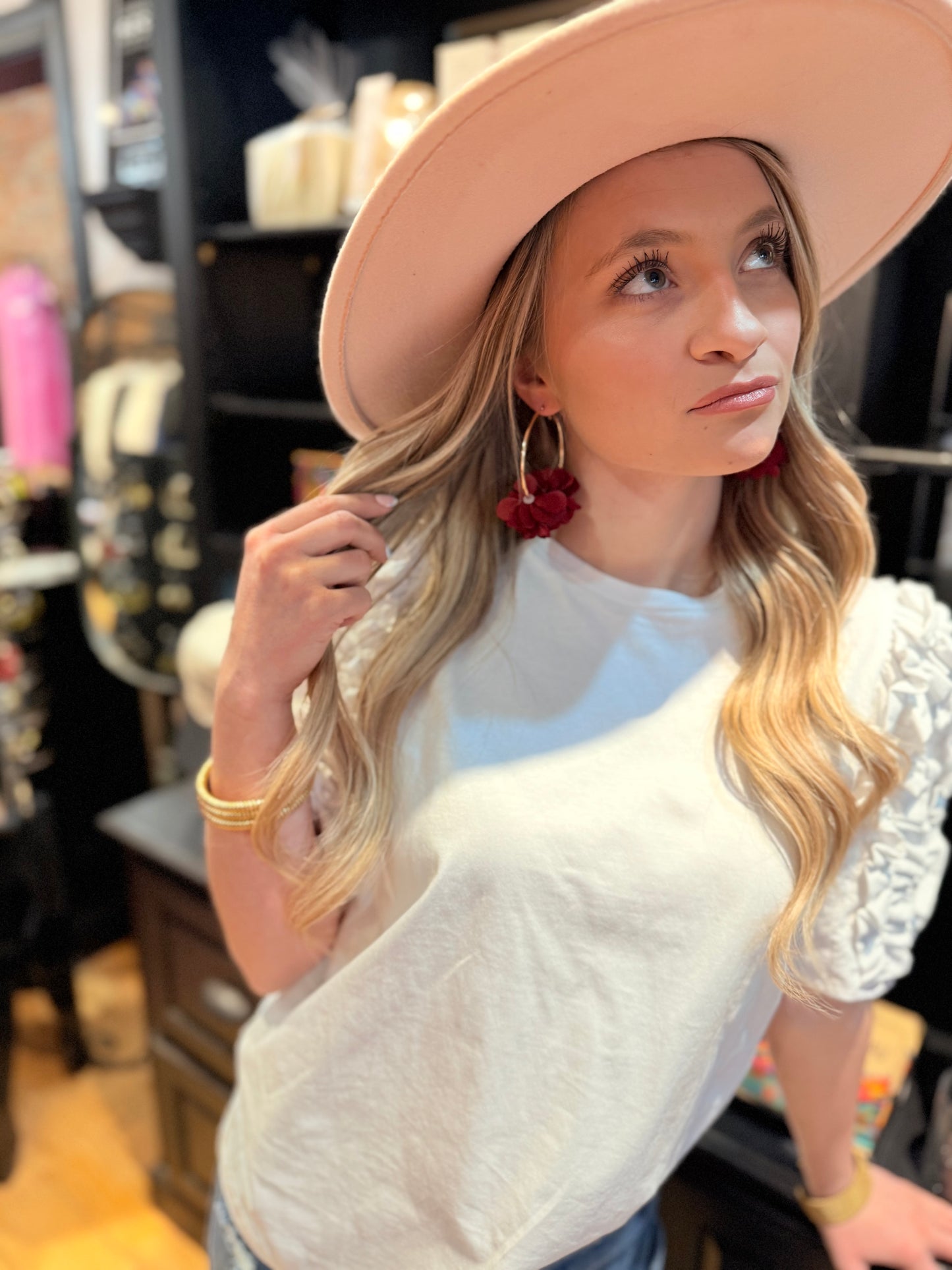 Flower Power Hoop Earrings
