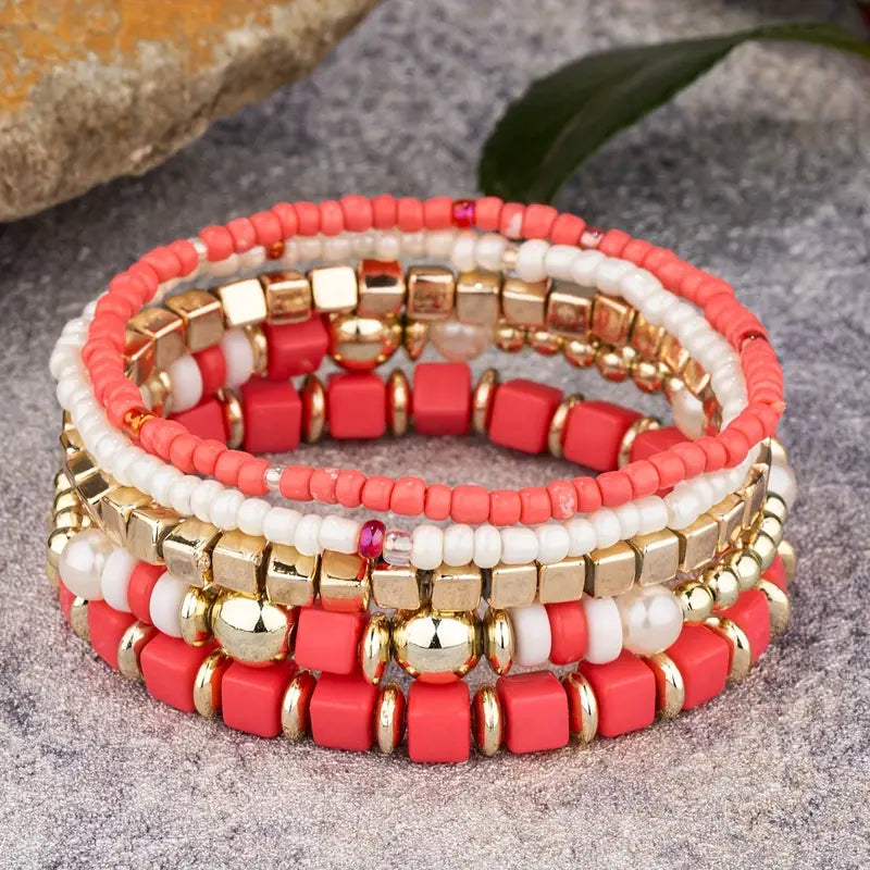 Corral 5 Piece Beaded Bracelet Set