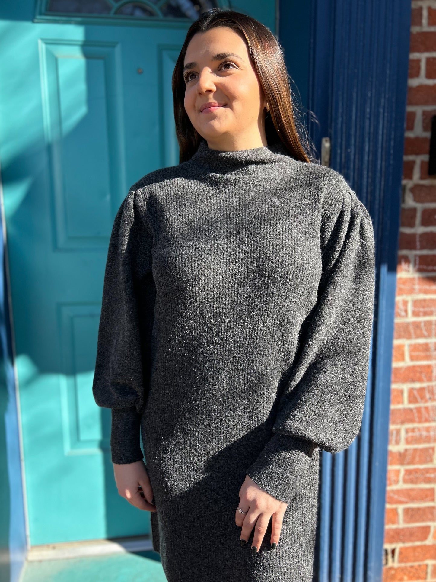 Wishing On Winter Knit Sweater Dress