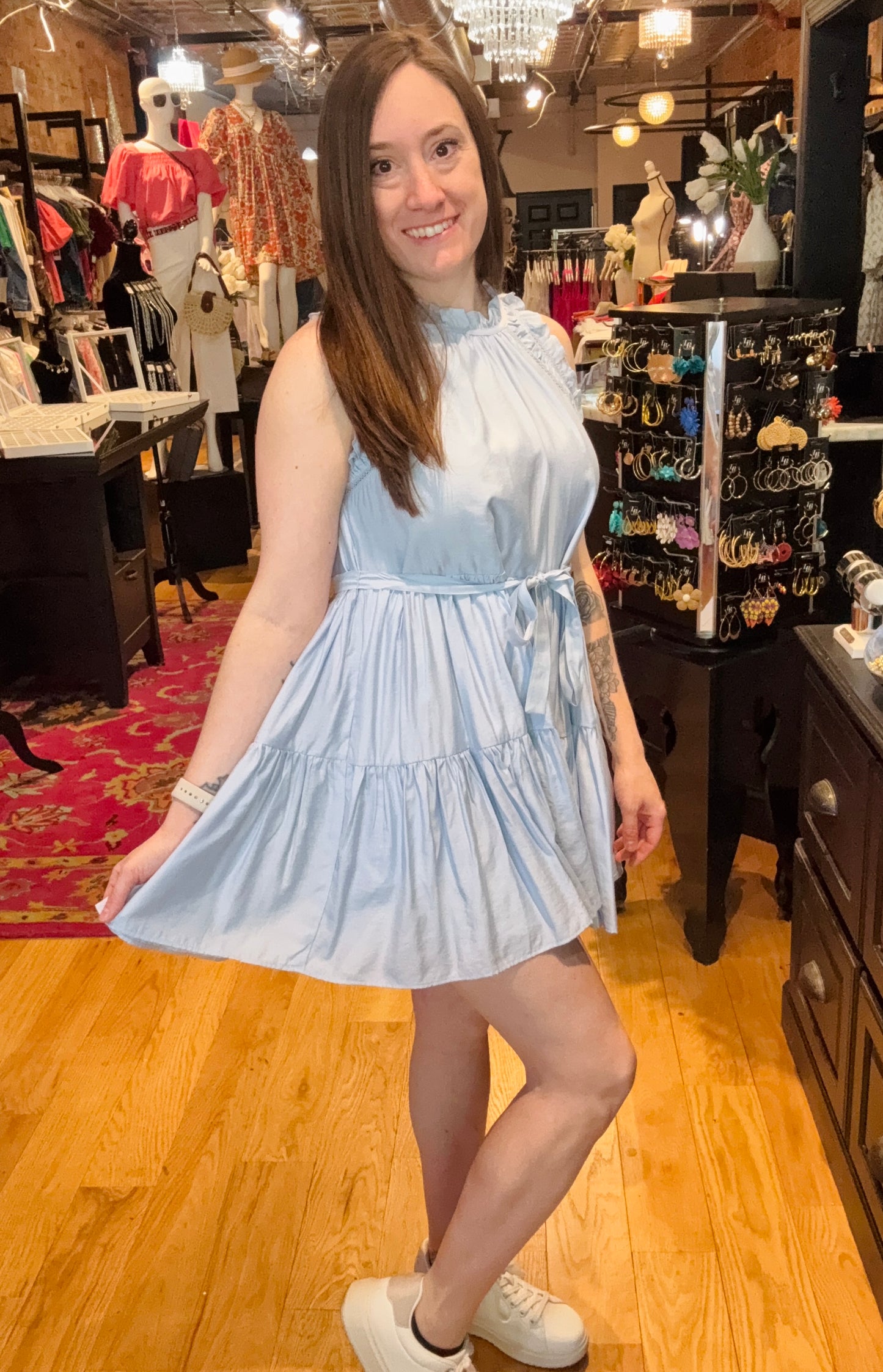 Express Yourself Ruffled Edge Dress