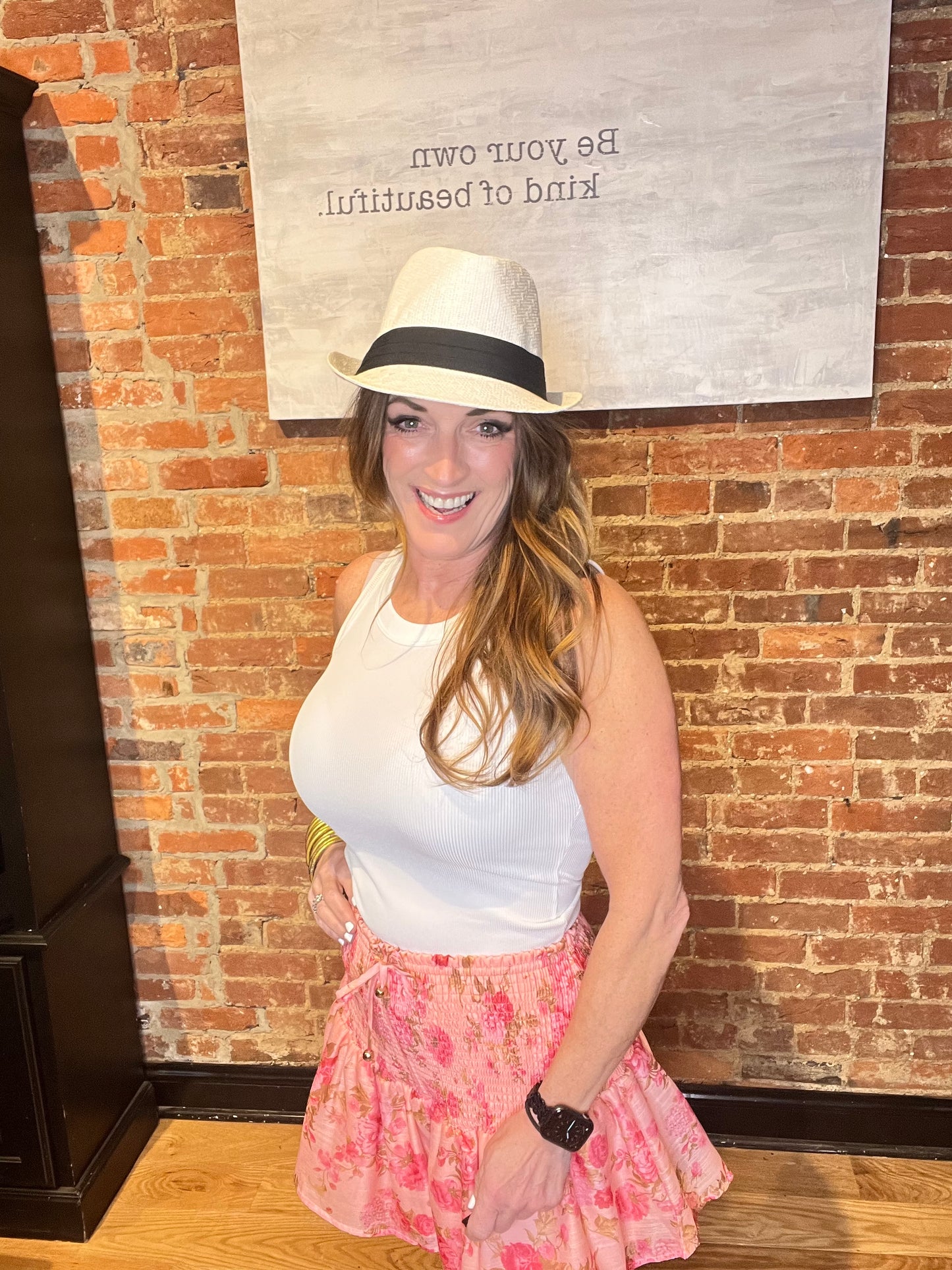 Tailored Triangle Straw Fedora