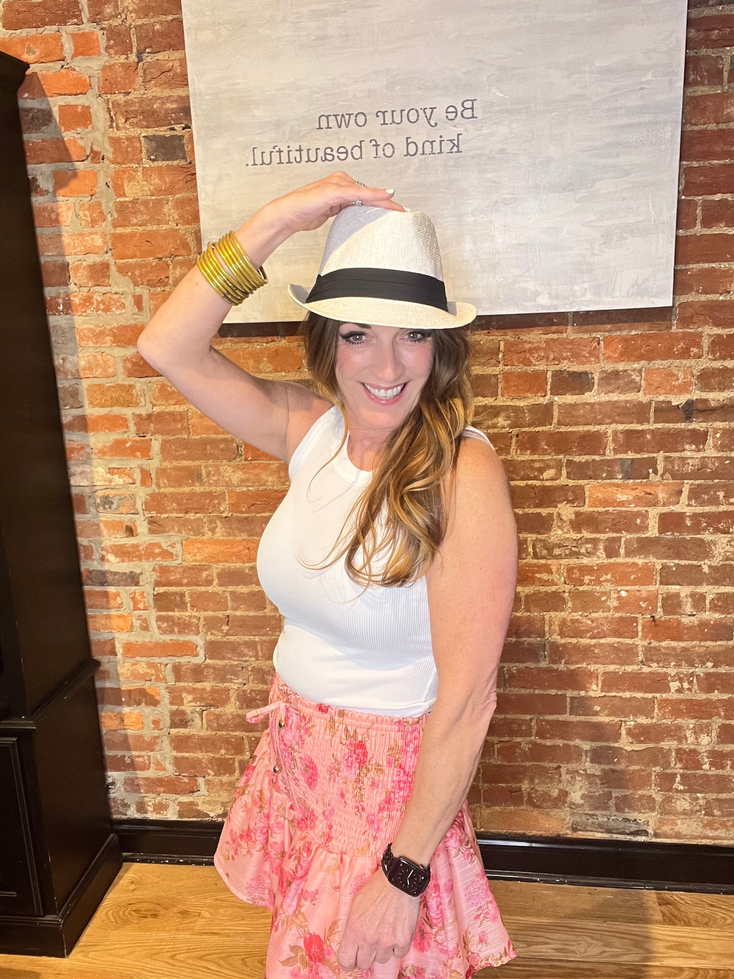Tailored Triangle Straw Fedora