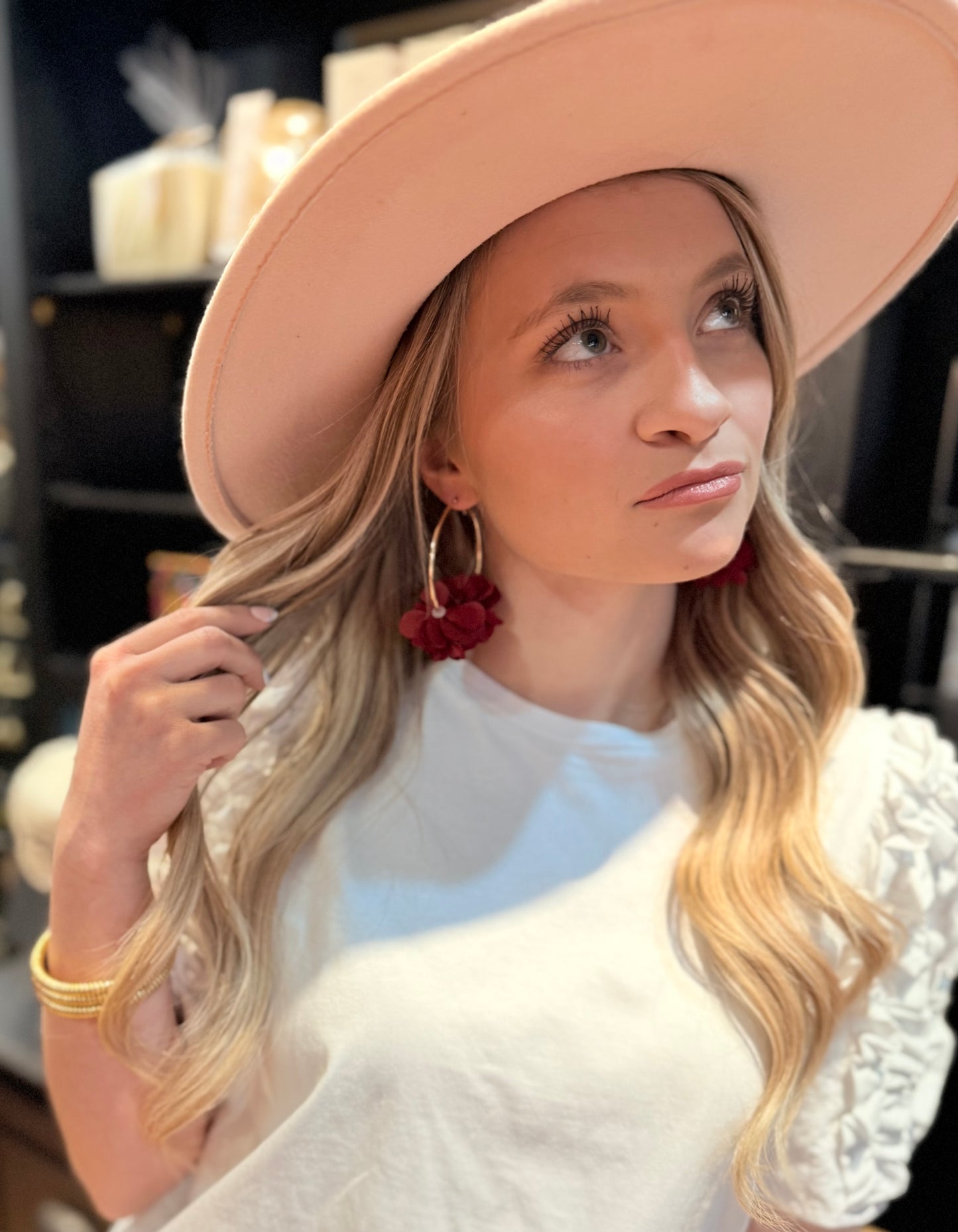 Flower Power Hoop Earrings