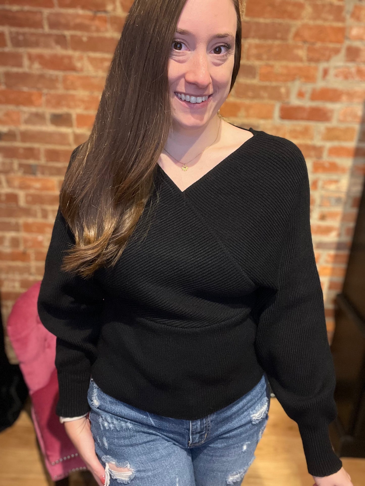 Beyond Cozy Cross Wrap Sweater