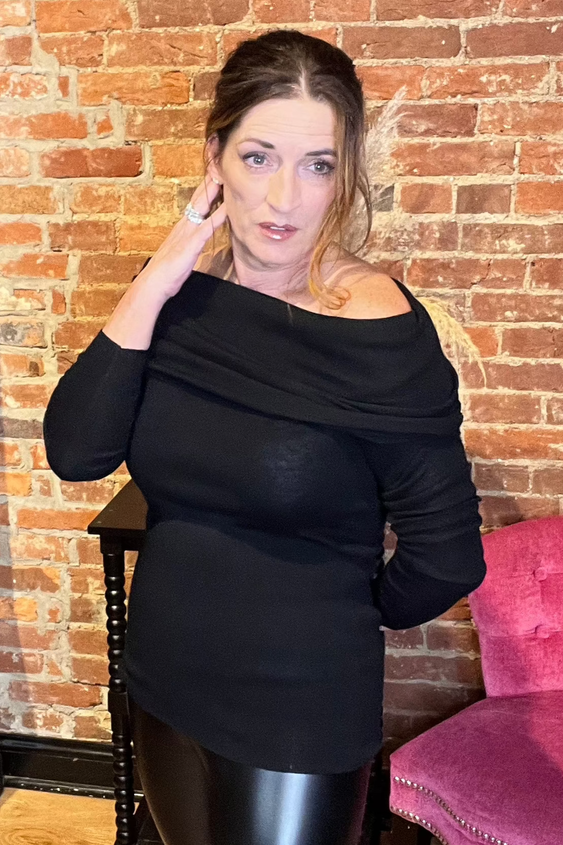 Casual Admiration Off-The-Shoulder Sweater Top