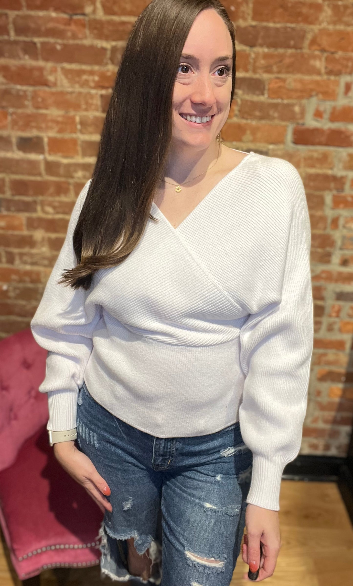 Beyond Cozy Cross Wrap Sweater