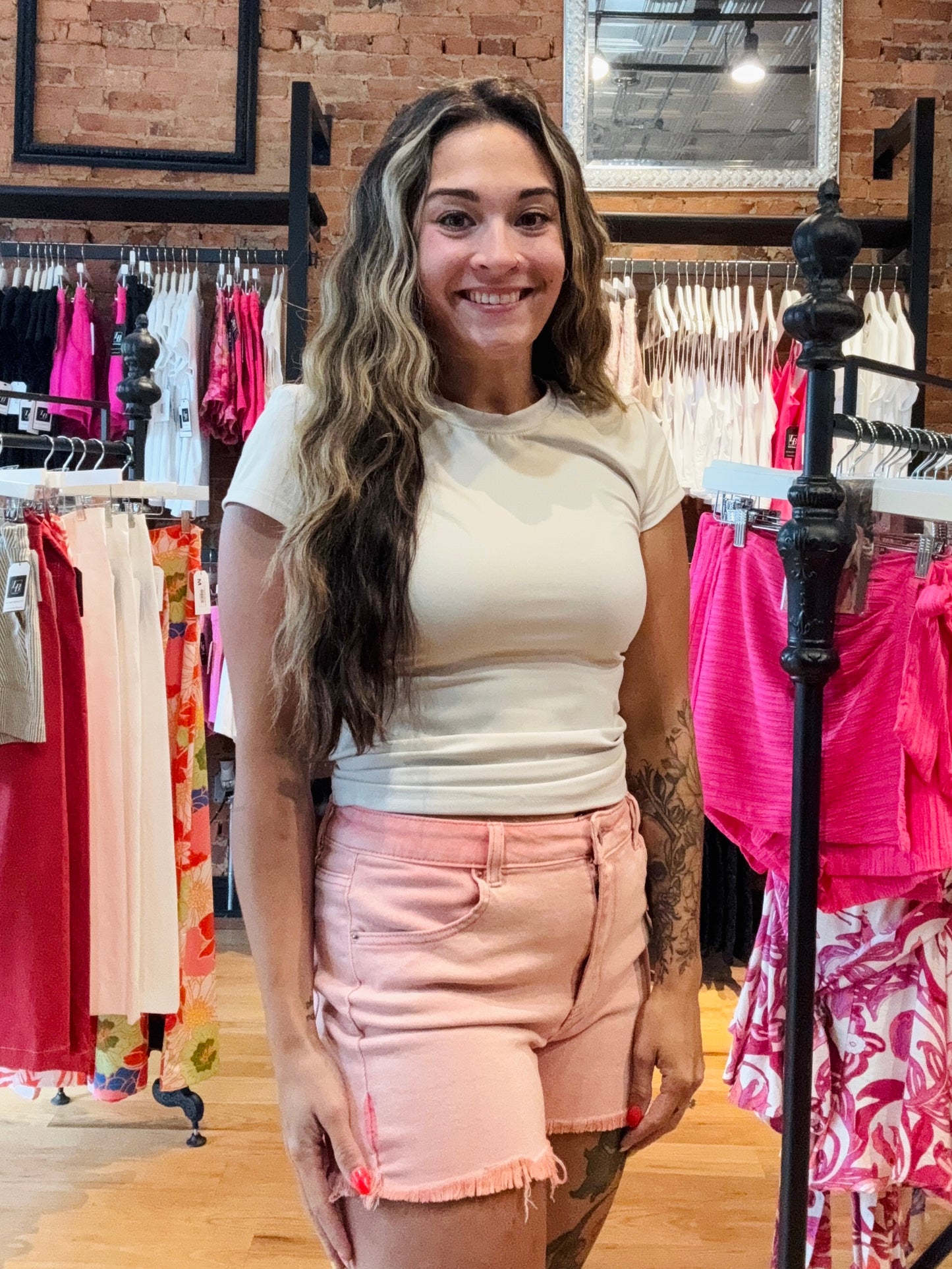 LUX Basically Effortless Short Sleeve Top