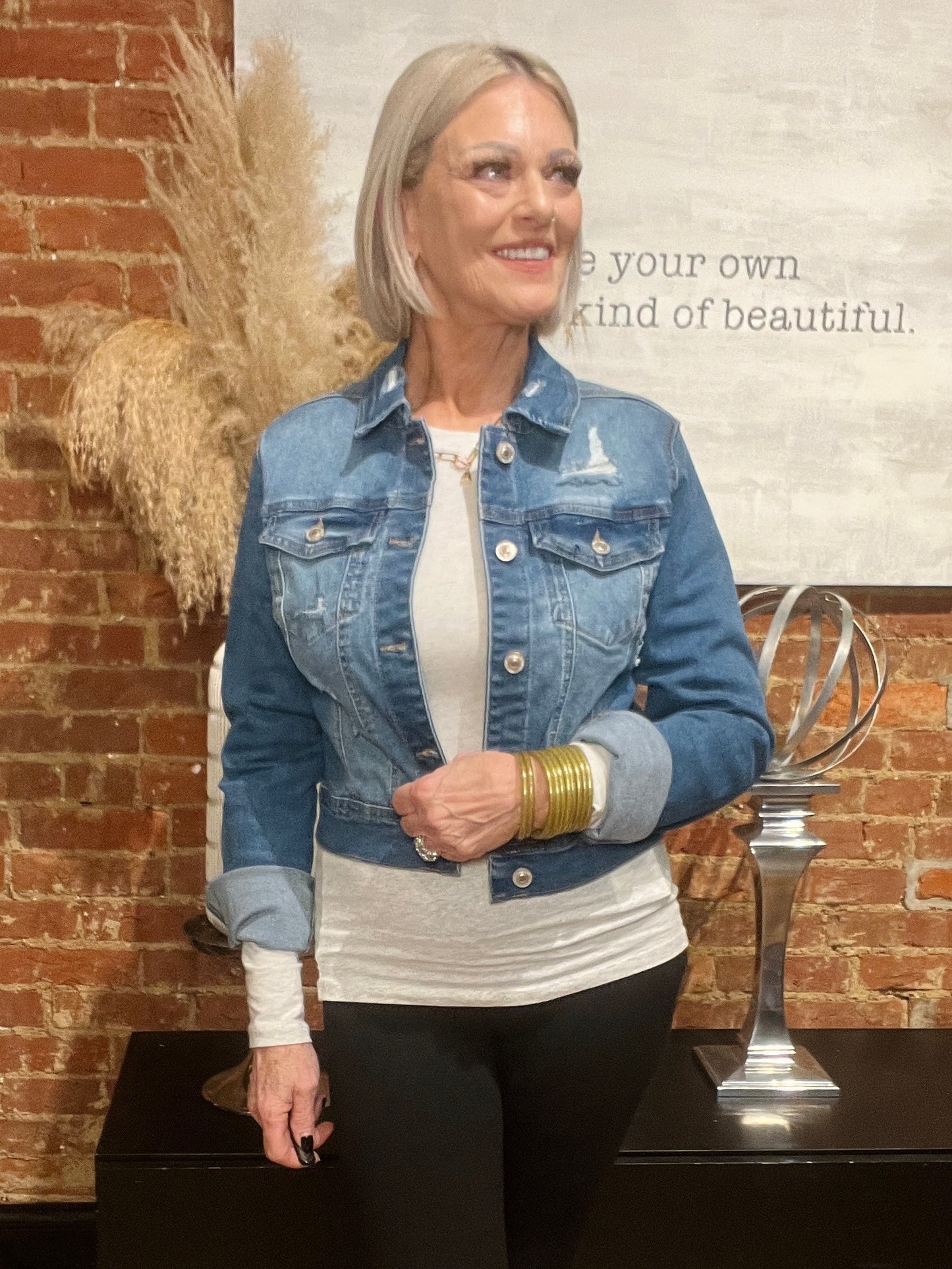 Remember Me Distressed Denim Jacket