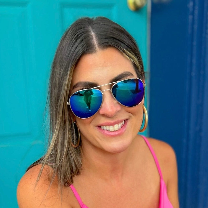Blue/Green Tint Aviators