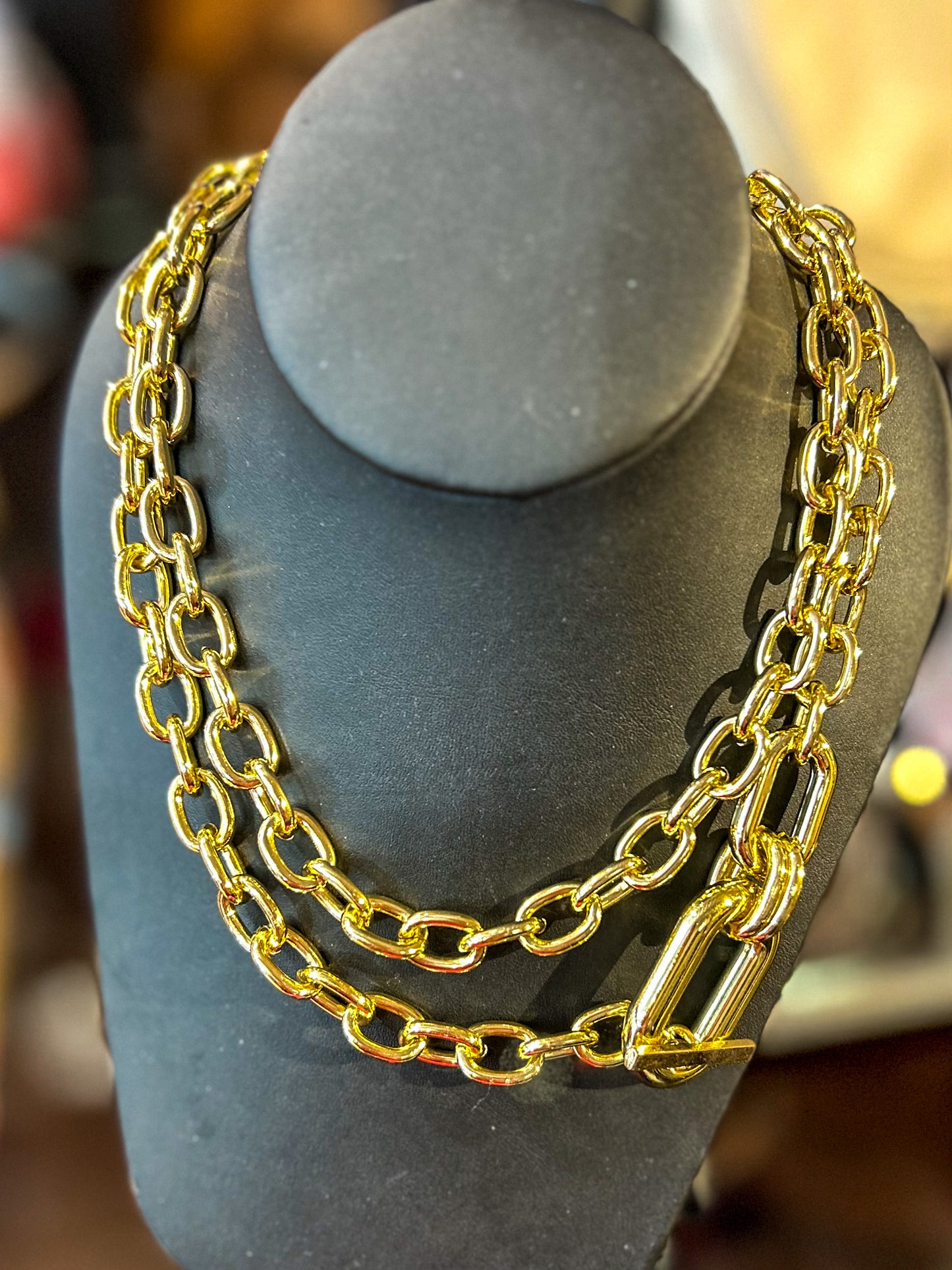 Collana con catena con fibbia geometrica Jordan