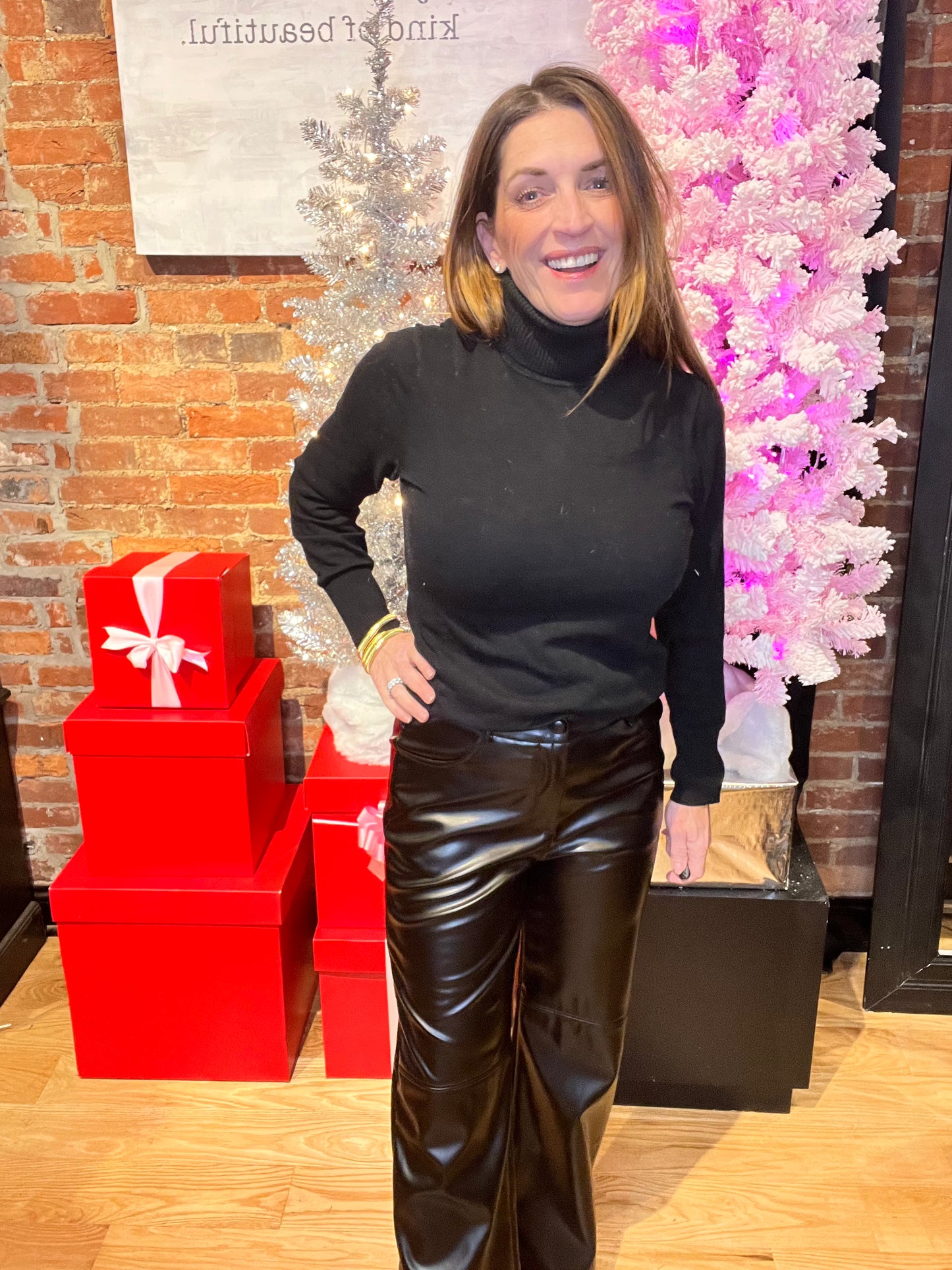 Dawned For You Vegan Leather Pants