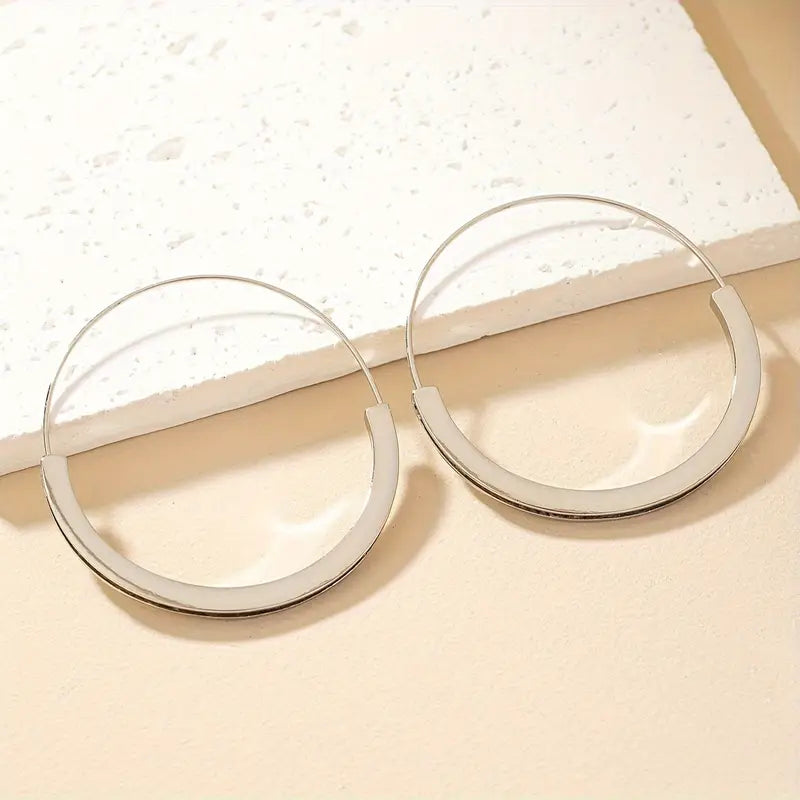 Silver Hoop Earrings