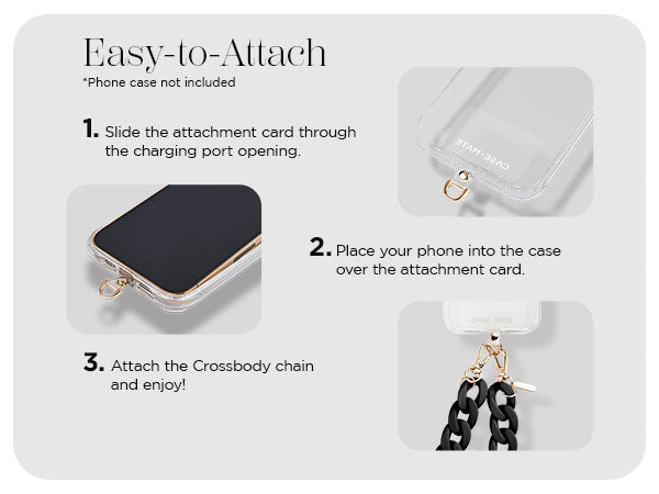 Black Chain Cellphone Lanyard