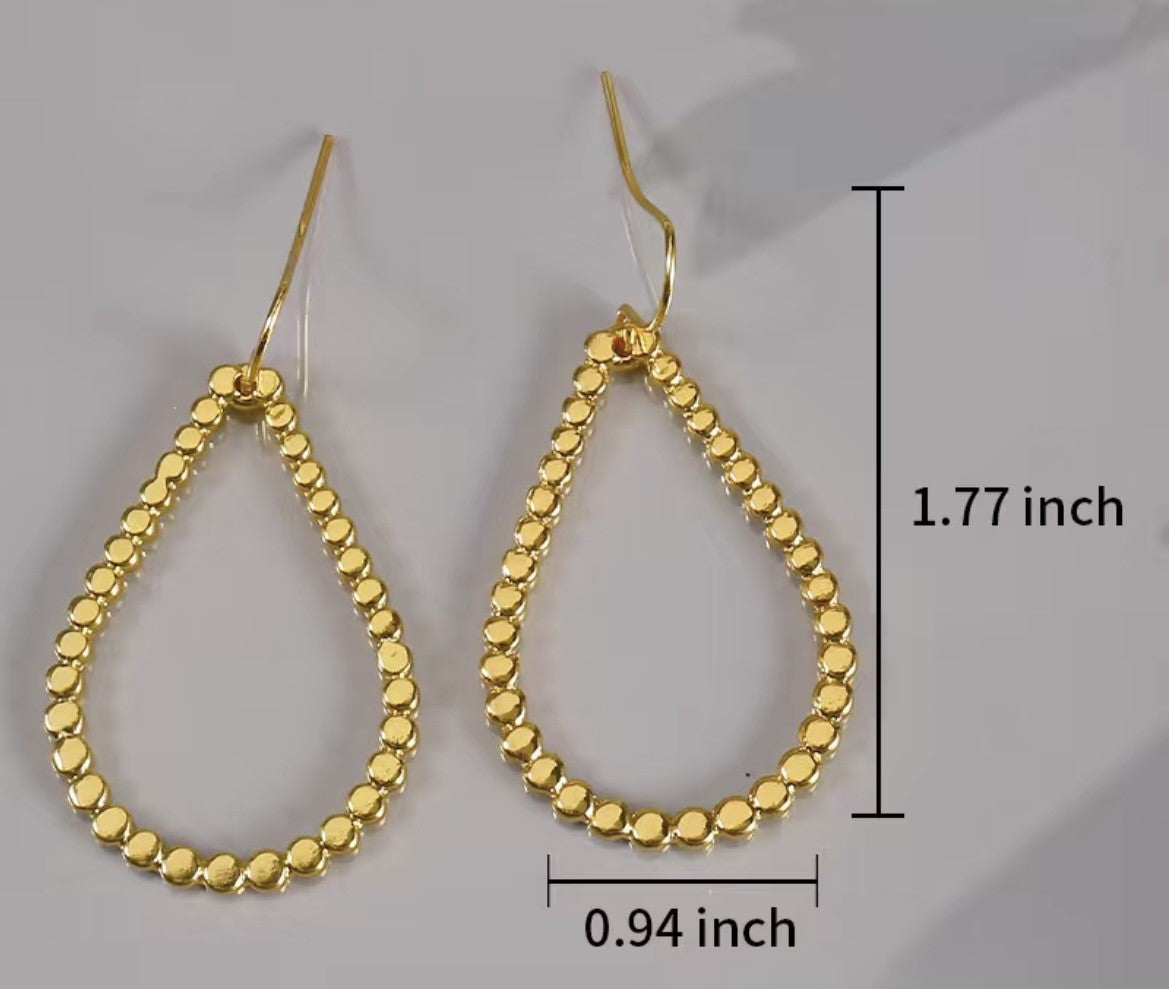 Keep It Contemporary Gold Drop Earrings