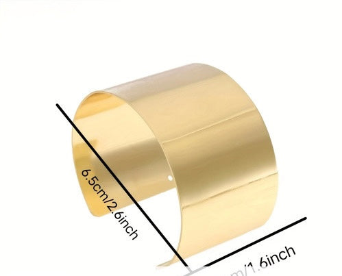 Gold Metal Cuff Bracelet