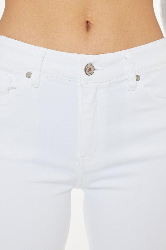 Kancan White High Rise Skinny Jeans