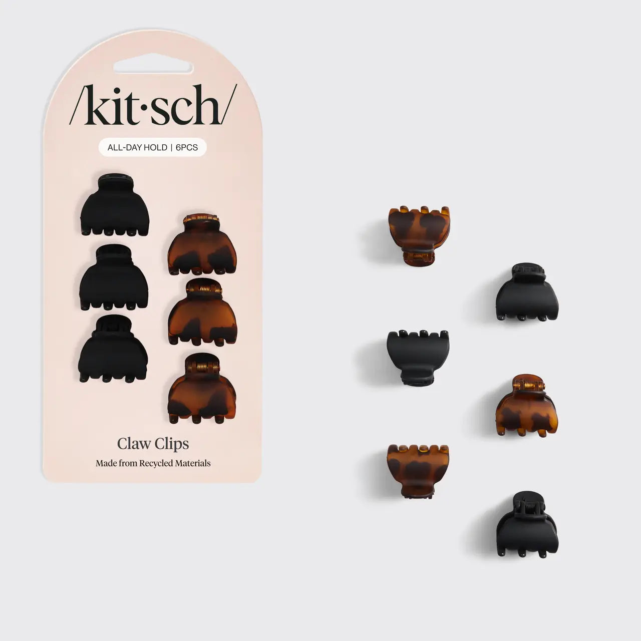 Kit'sch claw clips with packaging on a white background