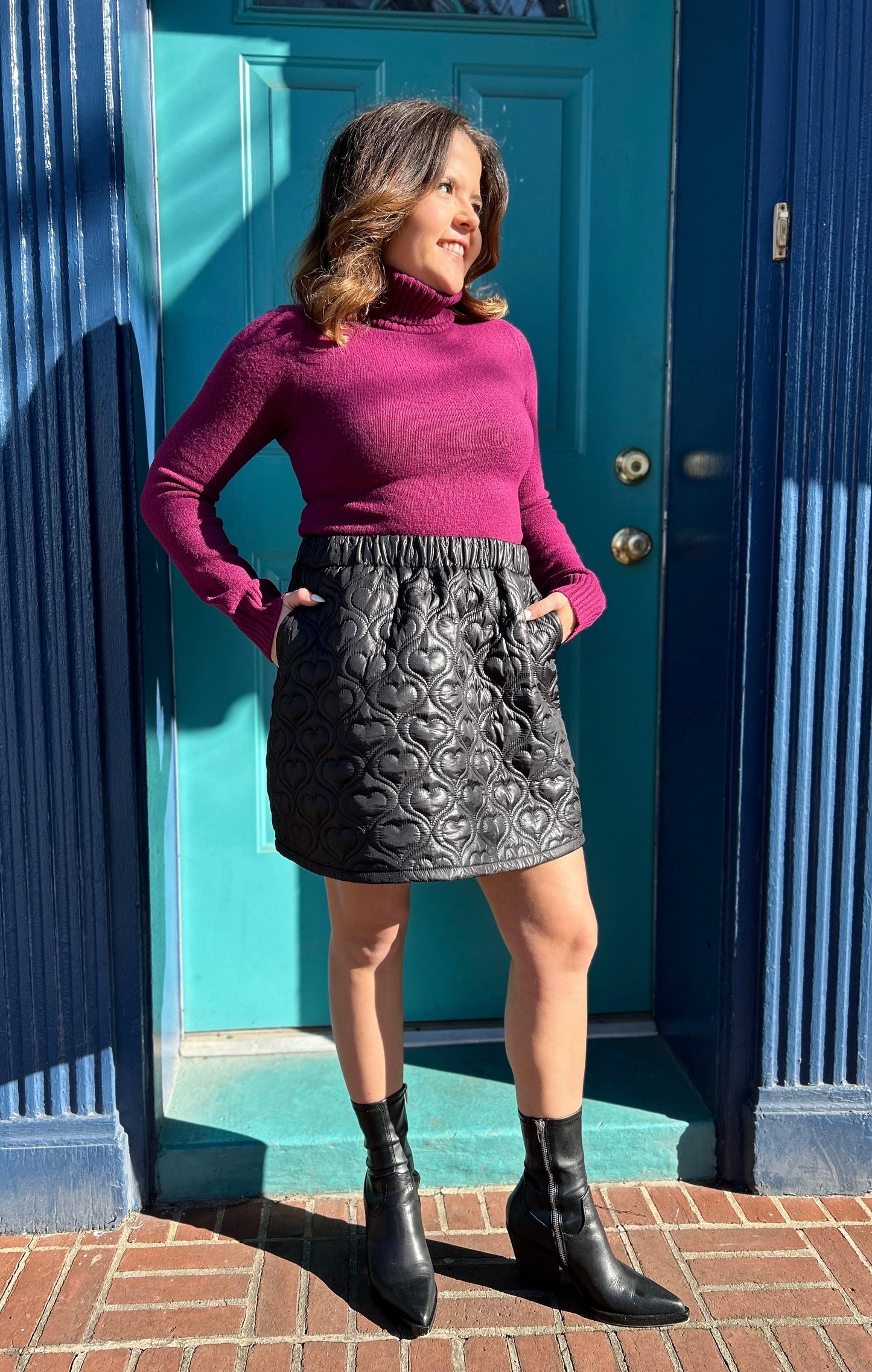 Ciao Bella Turtle Neck Knit Sweater