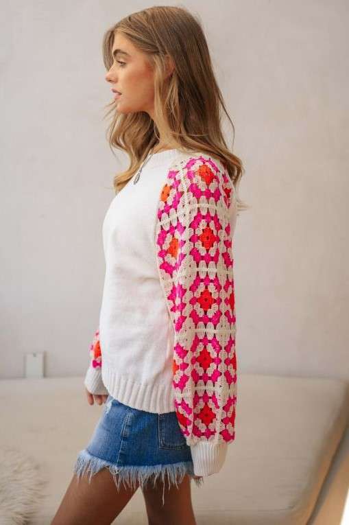 The Last Rose Knit Sweater Top