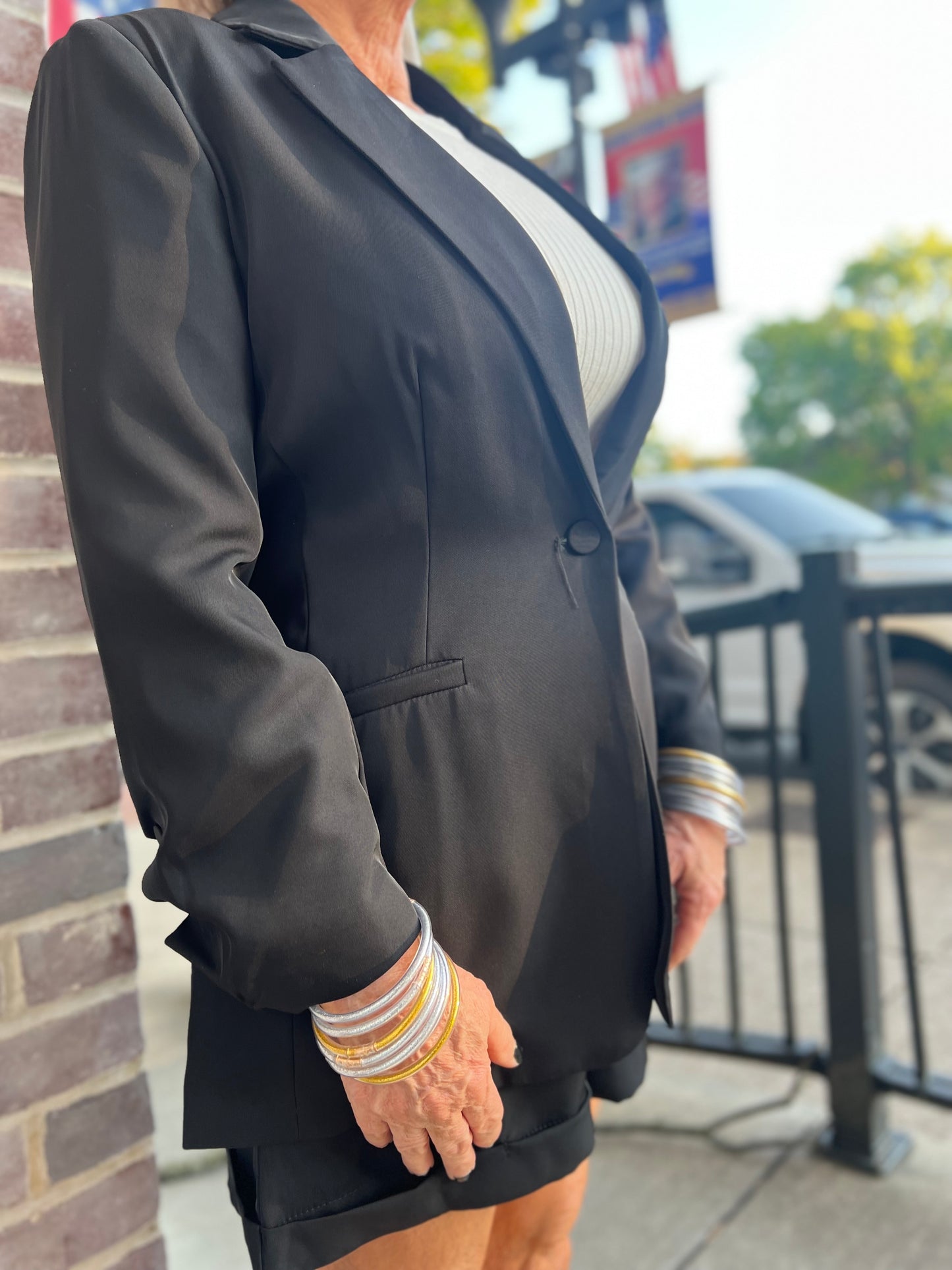 The Boss Babe Blazer and Shorts Set