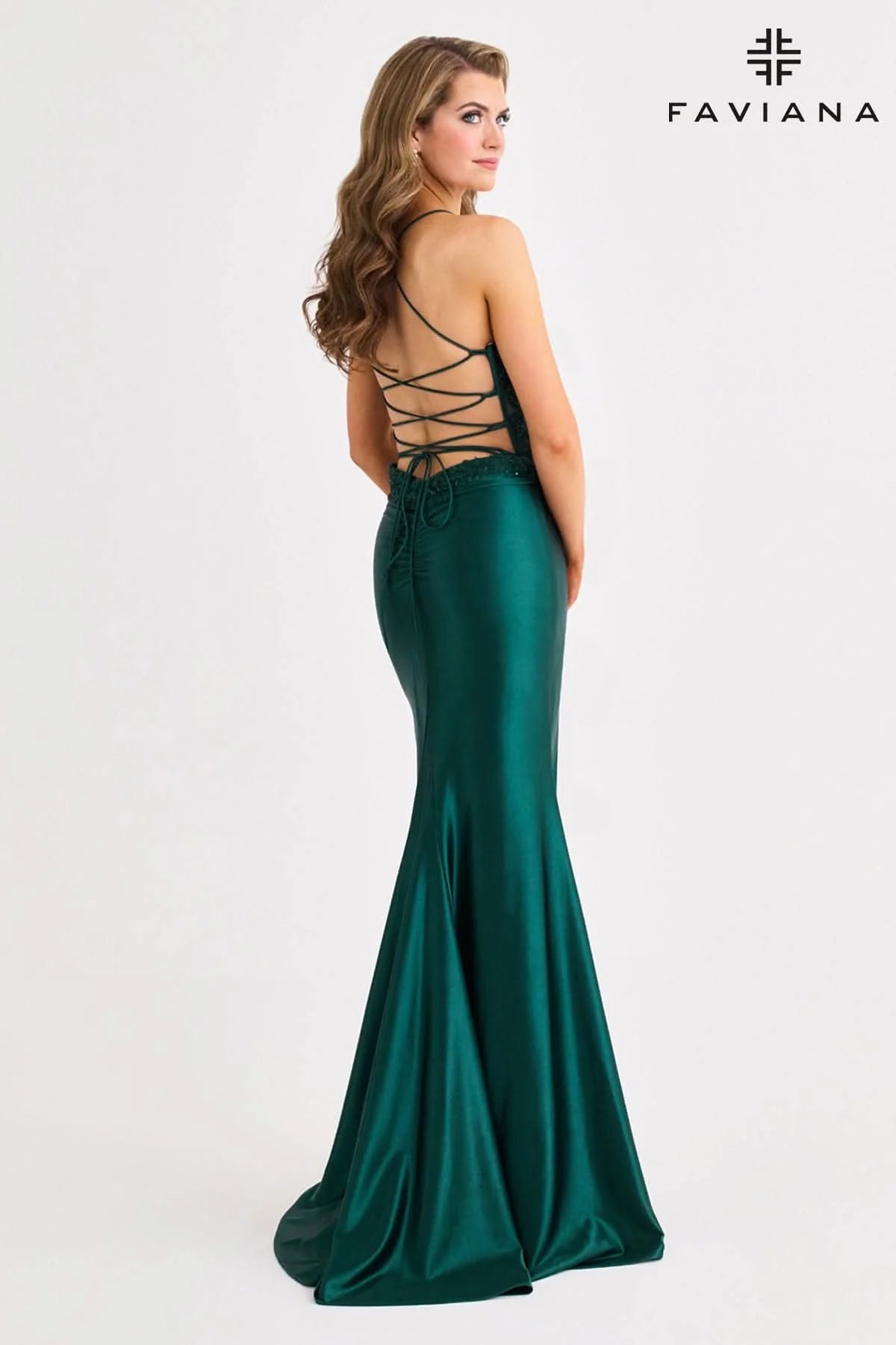 Faviana Prom Gown Dark Hunter Green # 11404