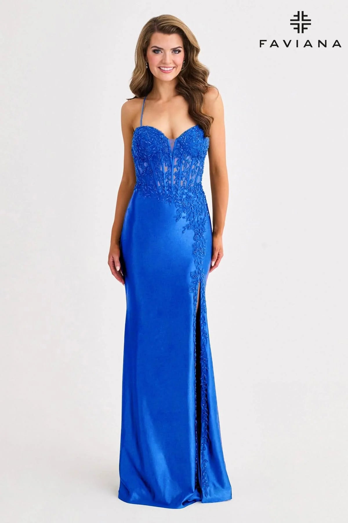 Royal Blue Faviana Prom Gown #11404