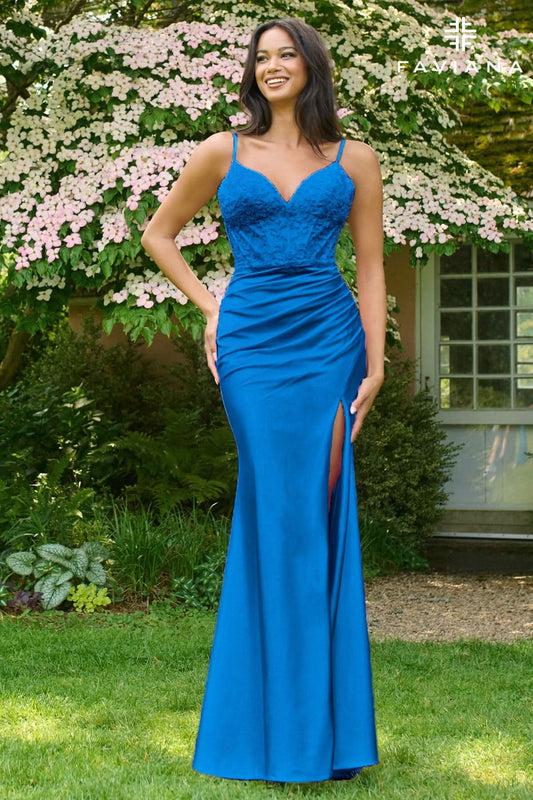 Faviana Prom Gown Ink Blue 11406