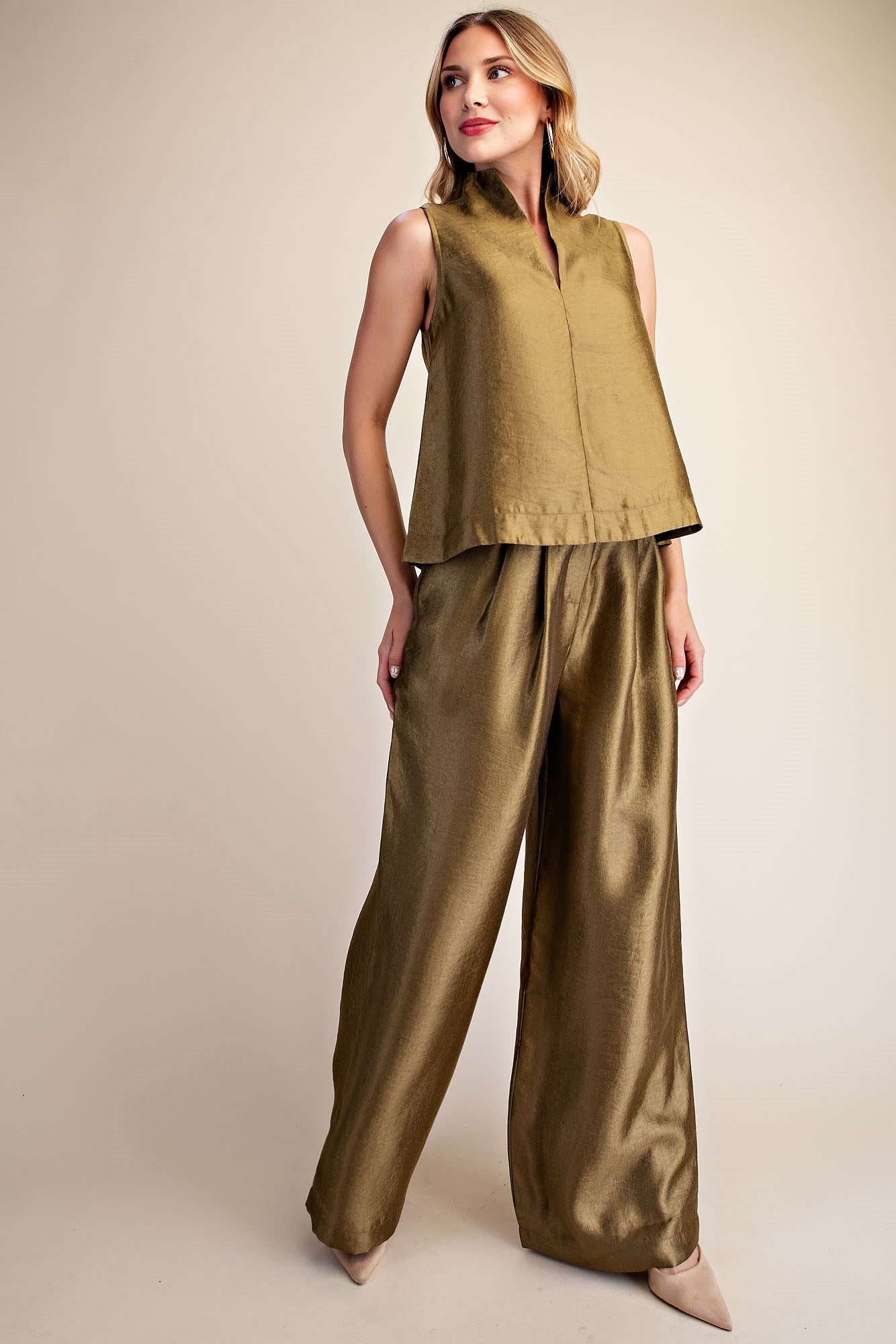 All About That Waist Pleated Pants