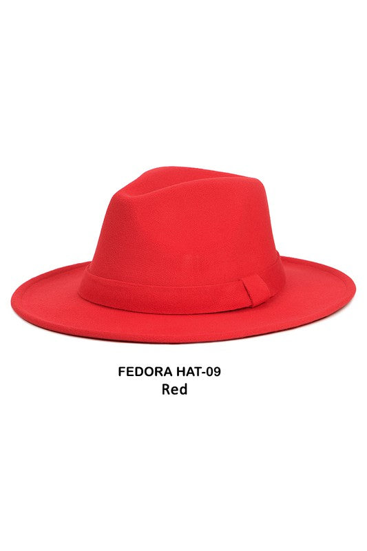 Red Retro Fedora Hats