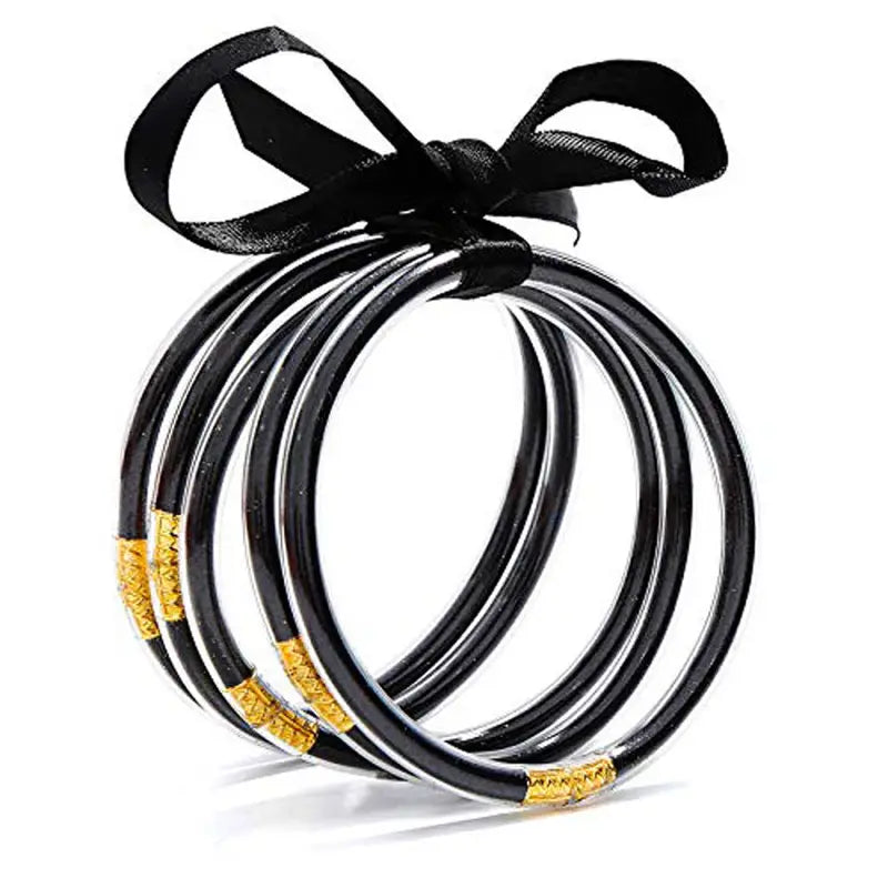 LUX Glitter Jelly Bangle Bracelets