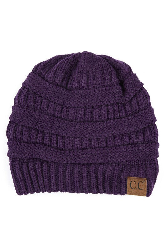 CC Brand Slouchy Cable Knit Beanie Hat
