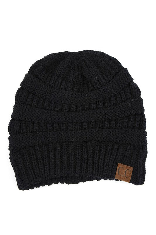 CC Brand Slouchy Cable Knit Beanie Hat