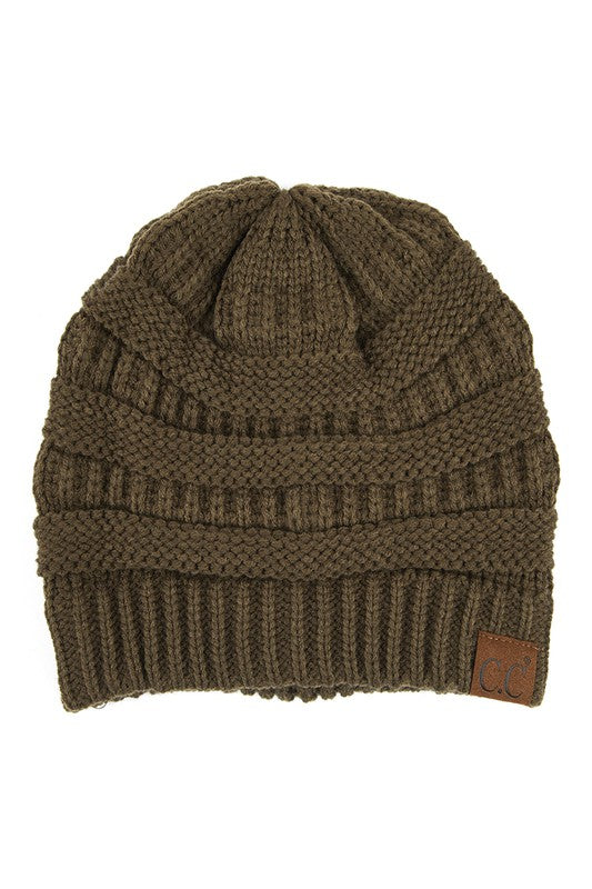 CC Brand Slouchy Cable Knit Beanie Hat
