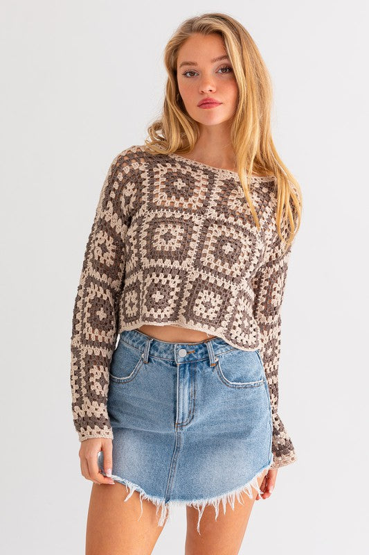 Crochet You Later Top