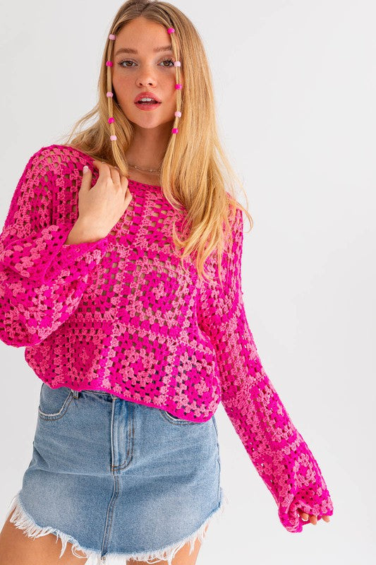 Crochet You Later Top