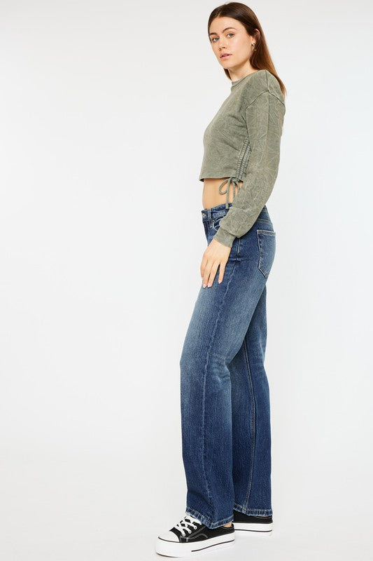 Low Rise Boyfriend Jeans Comfort Stretch Five Pocket Style Marble Effect and Zipper Fly