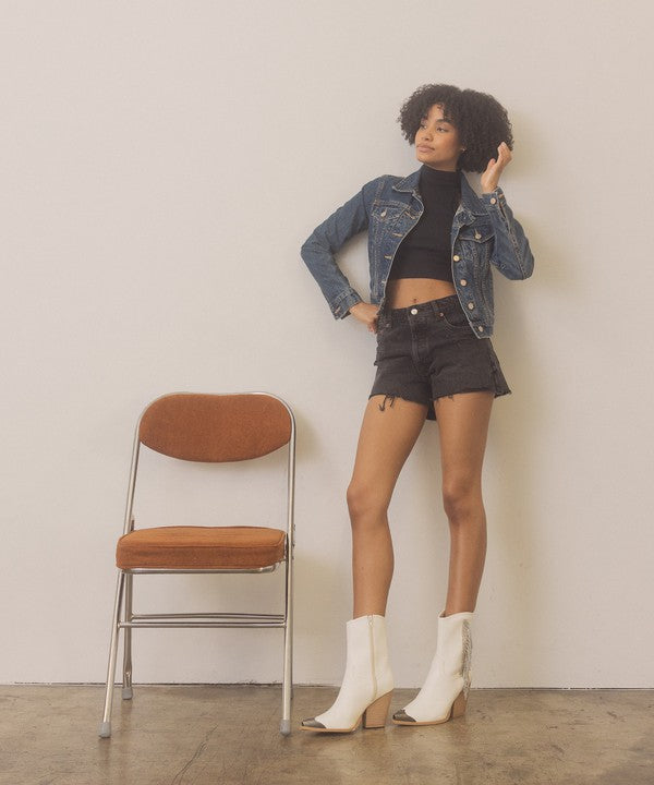 Be The Fringe Rhinestone Boots