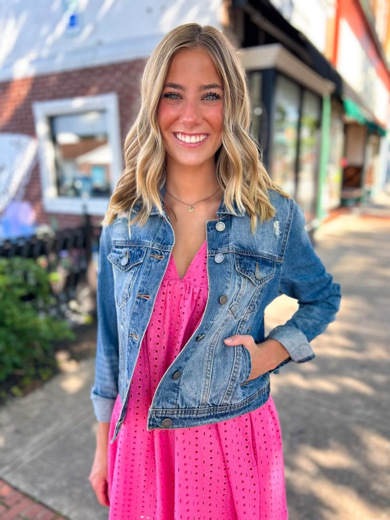Remember Me Distressed Denim Jacket