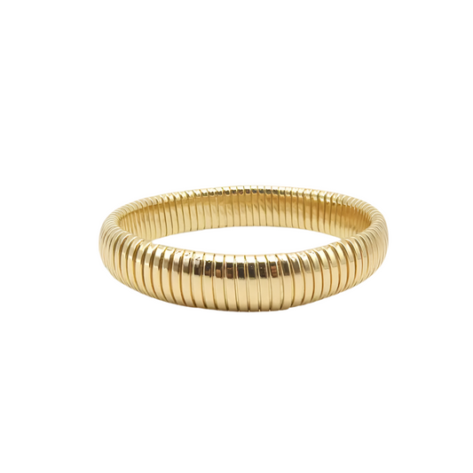 Gold Stretch Cuff Bracelet