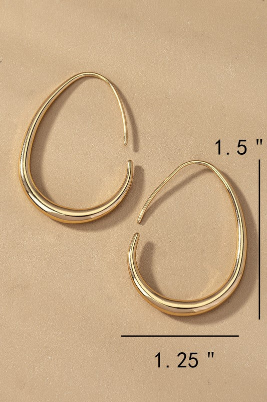 Fresh on Main Street Hoop Earrings