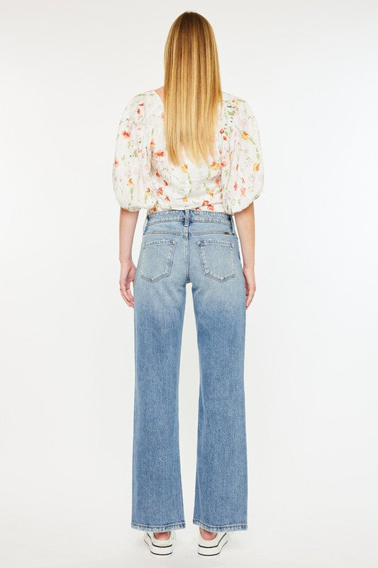 KanCan Premium Mid Rise True Straight Jeans