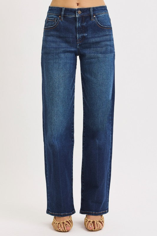 Blue jeans on a white background
