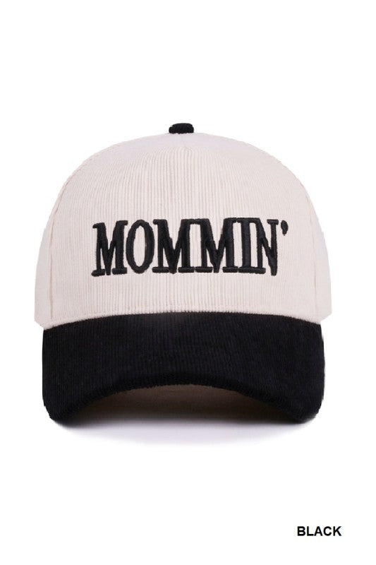 Mommin' Two Tone Corduroy Cap